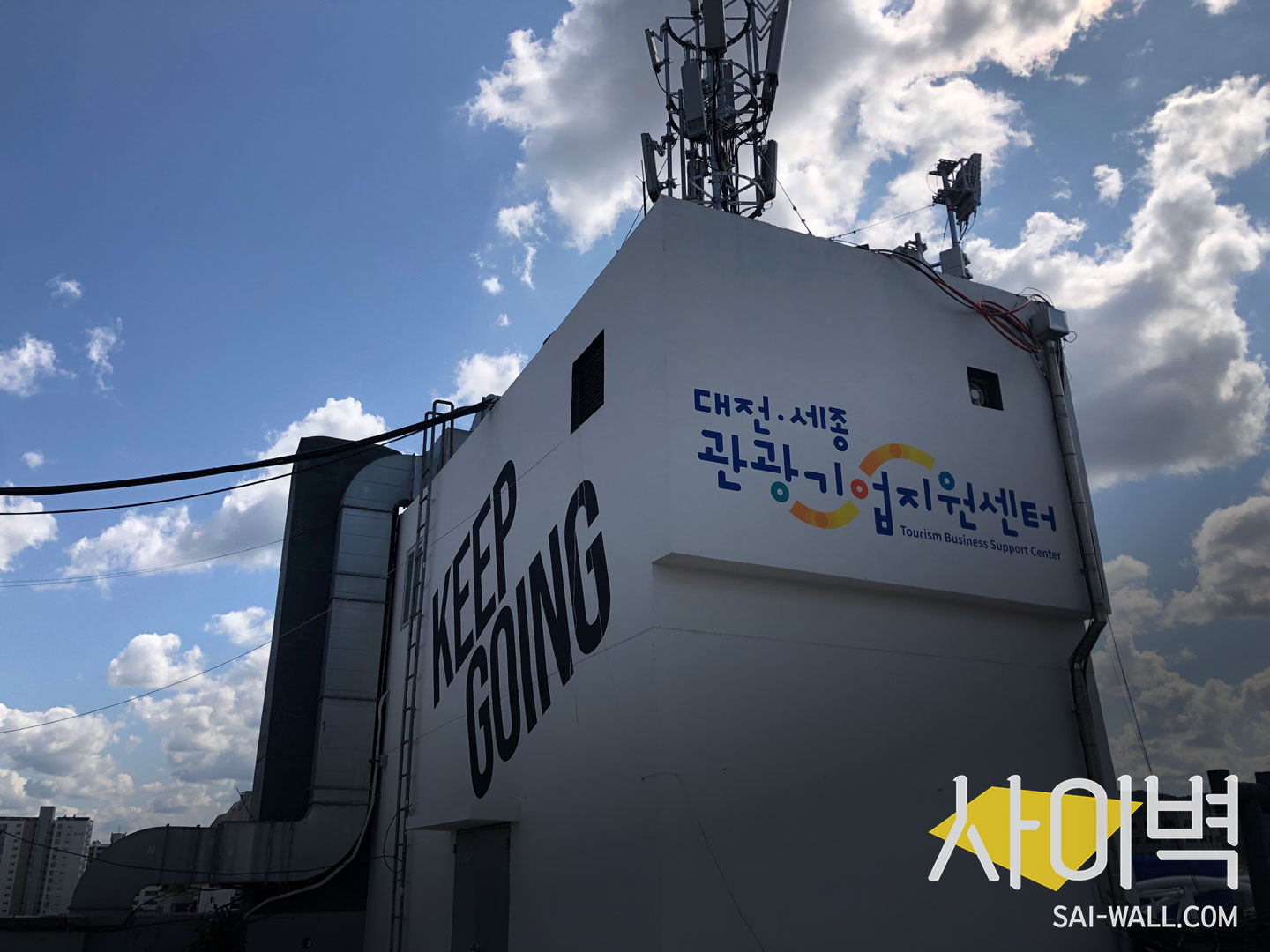 대전관광기업지원센터 옥상벽화 벽화 시공 사진 16